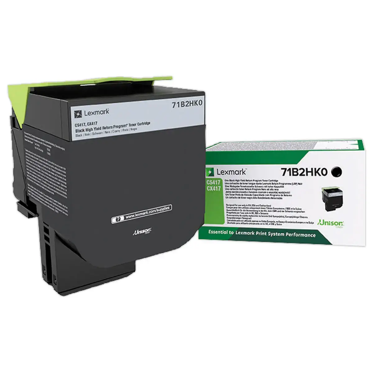 Toner LEXMARK zwart 71B2HK0