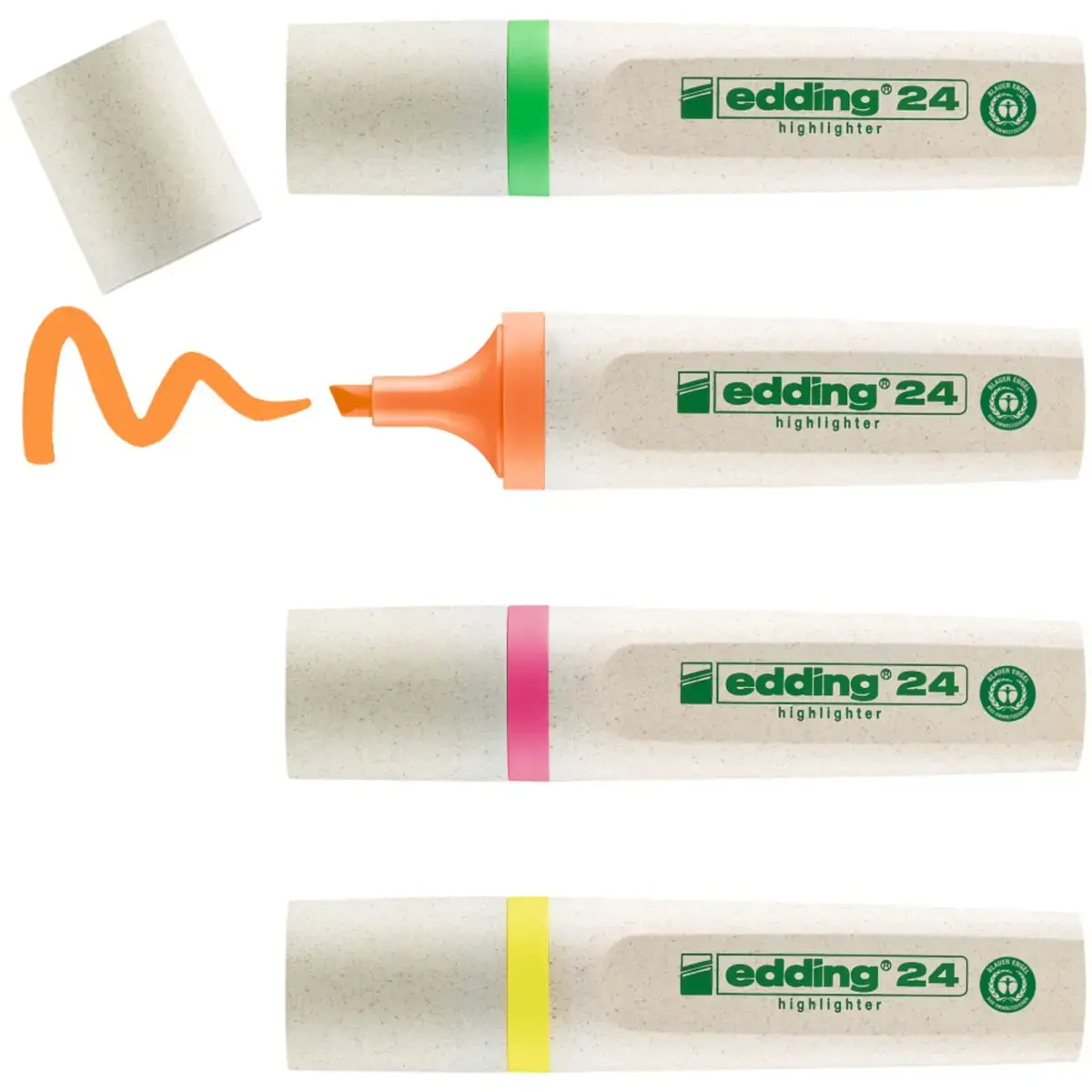 4 Markeerstiften met brede punt - ECOLINE E24 - EDDING