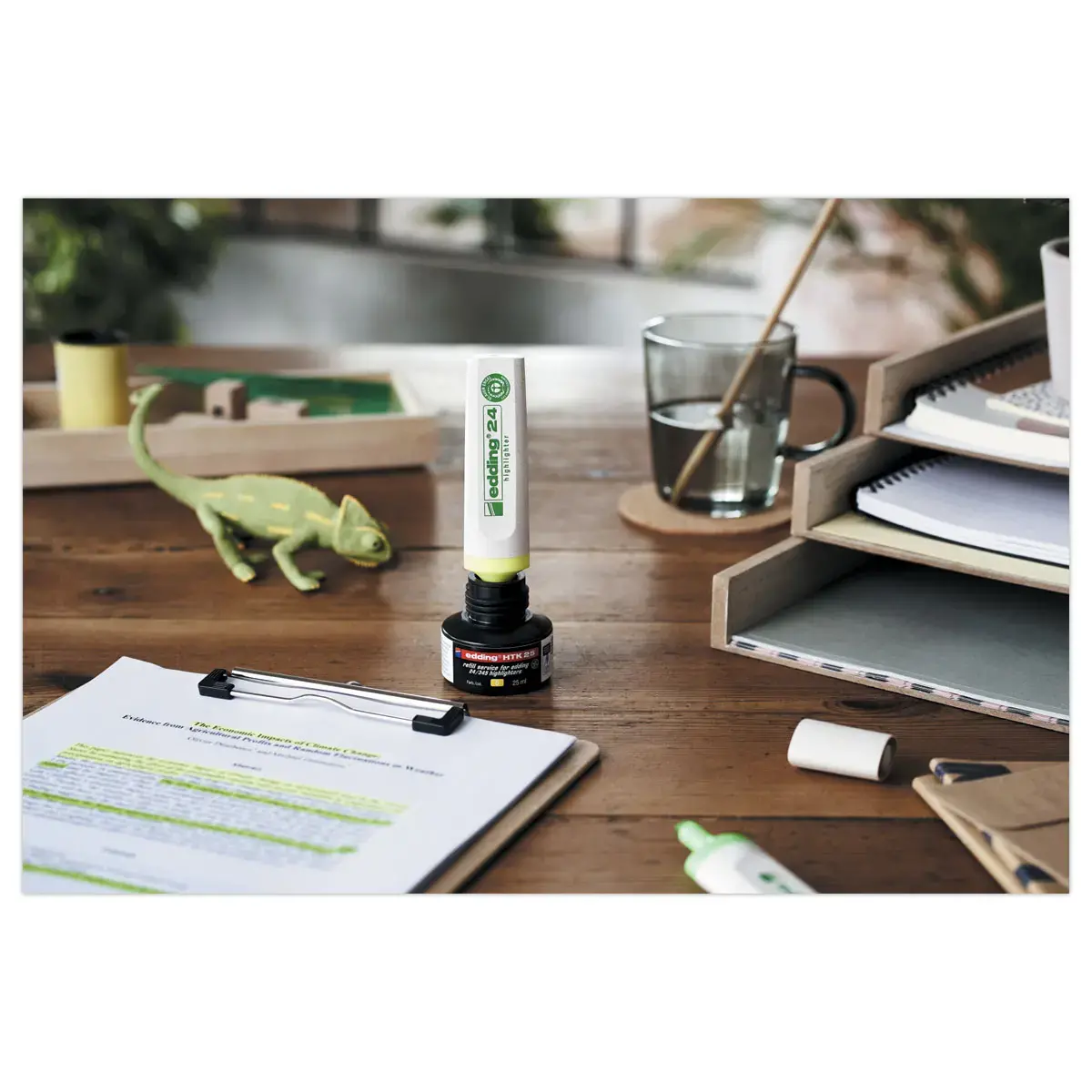 Oplaadbare markeerstift EDDING - Ecoline E24 - Geel 