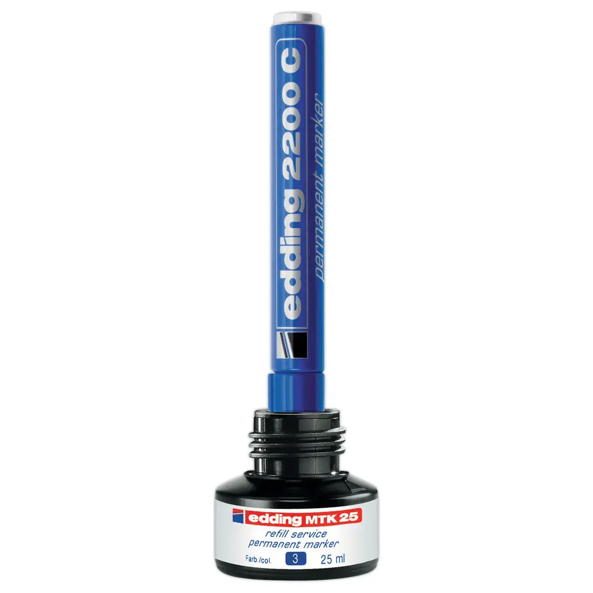 Navulling voor permanent markers - Noir - EDDING