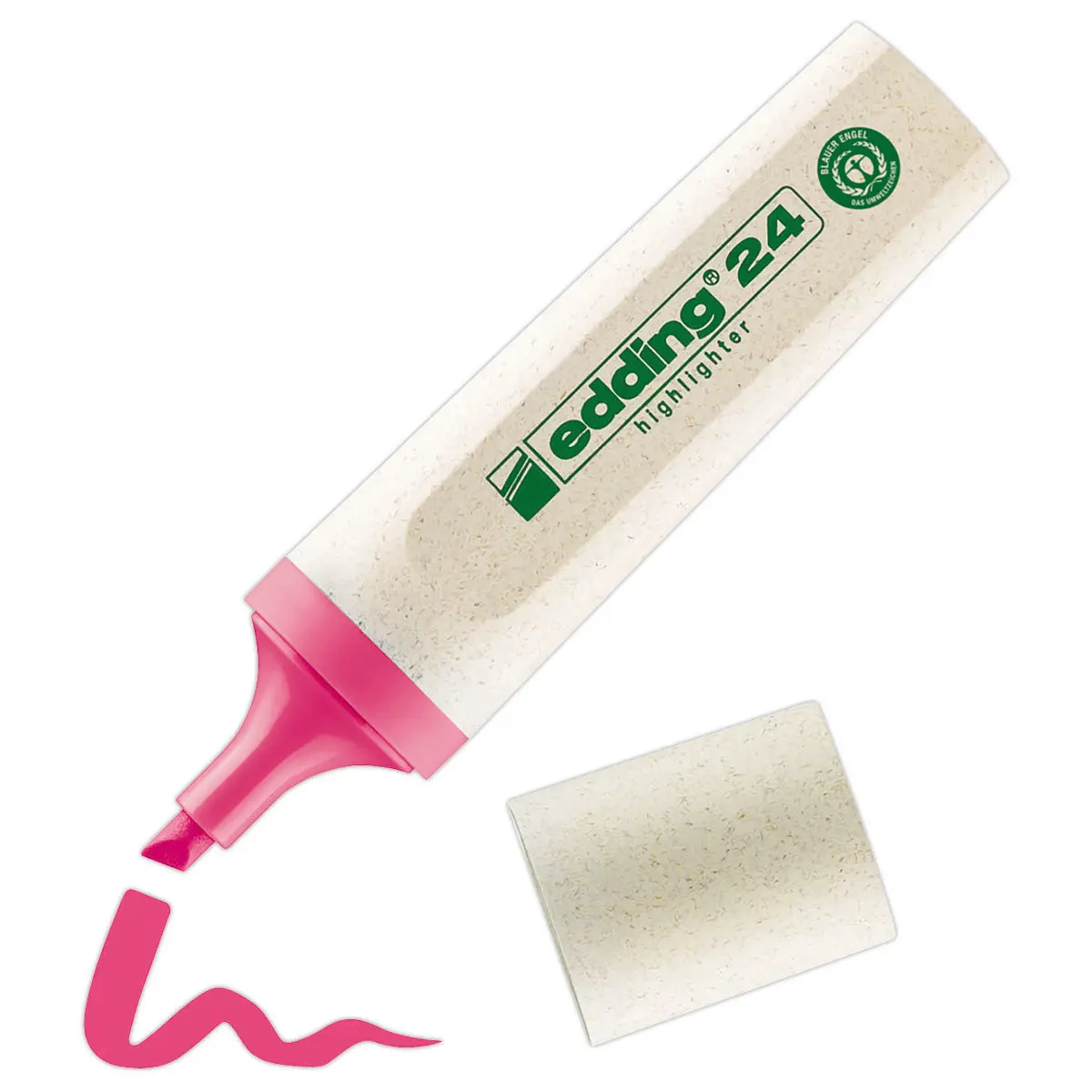 Markeerstift brede punt - ECOLINE E24 - roze - EDDING 