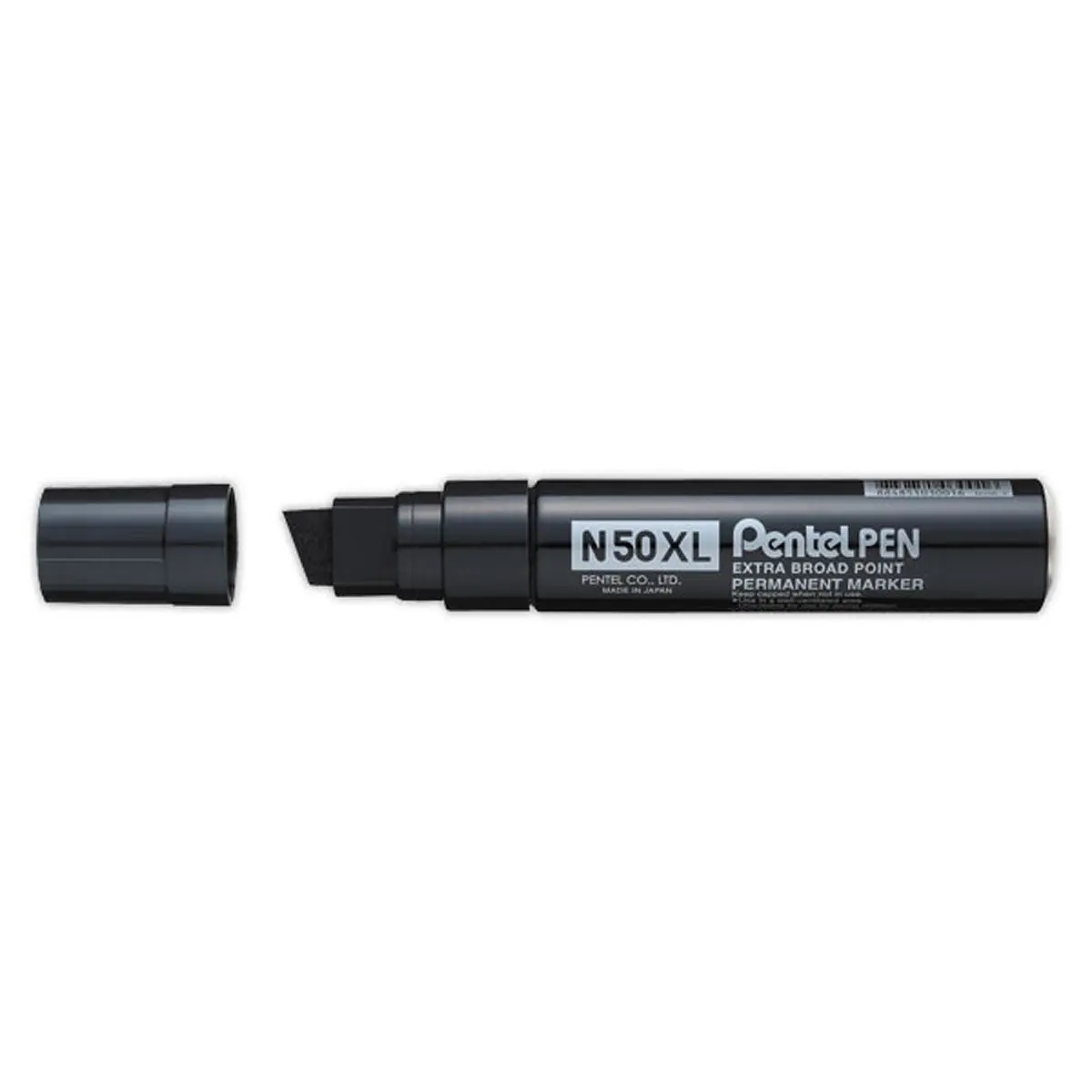 Permanente markeerstift - Beitelpunt 17 x 7 mm - Zwart - PENTEL