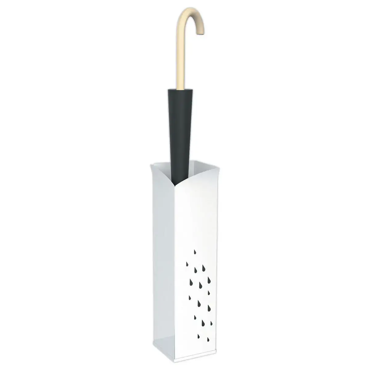 Metalen paraplubak - Wit - ALBA