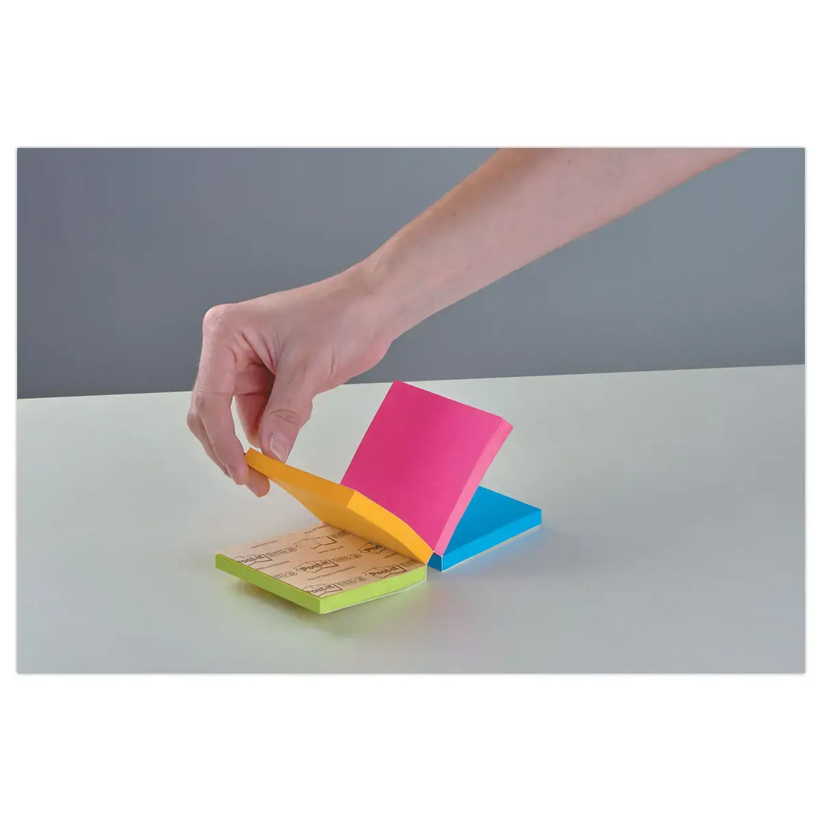 Super sticky kubusblok - 4 Kleuren Easy Select -76x76mm - POST-IT
