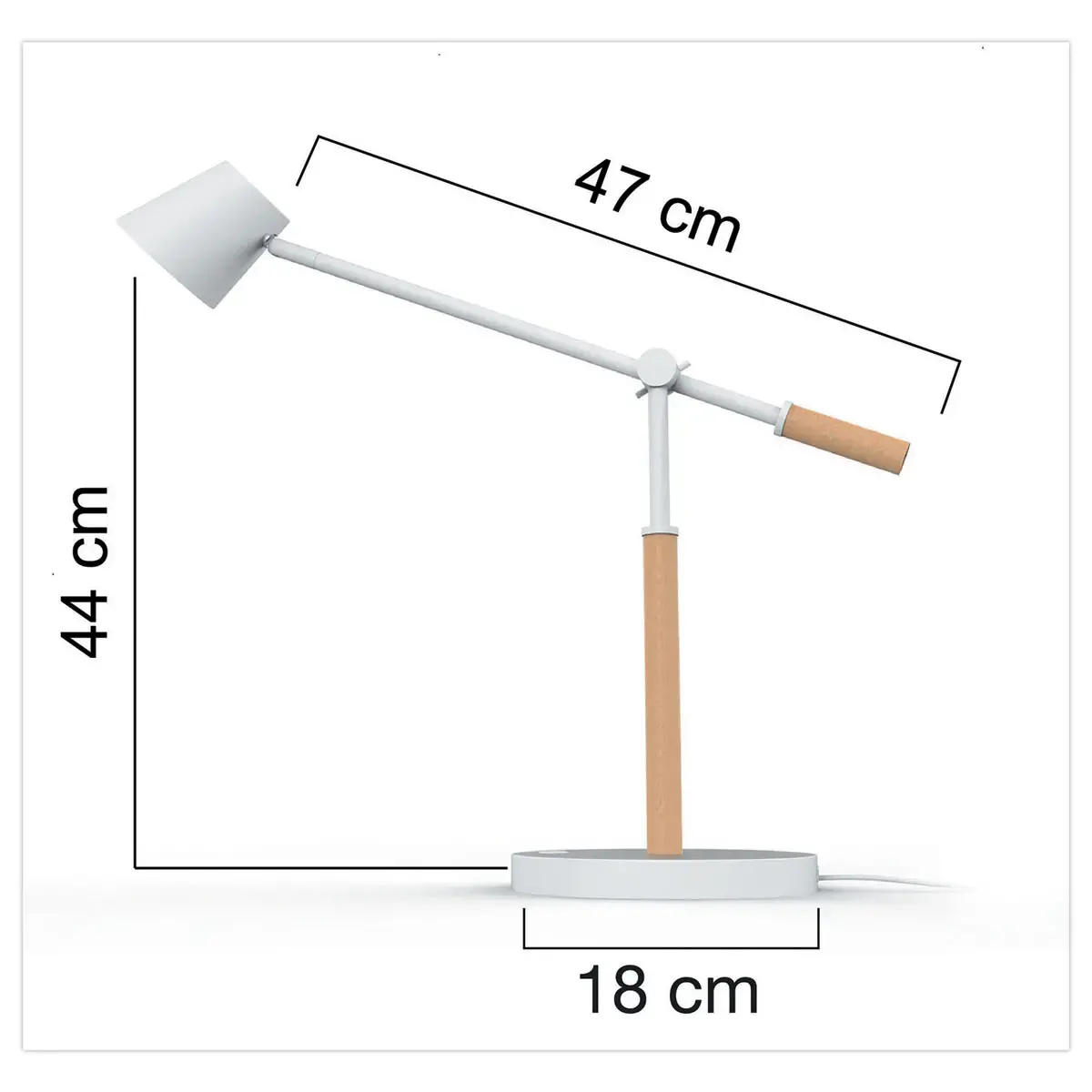 Bureaulamp LED 5W VICKY wit