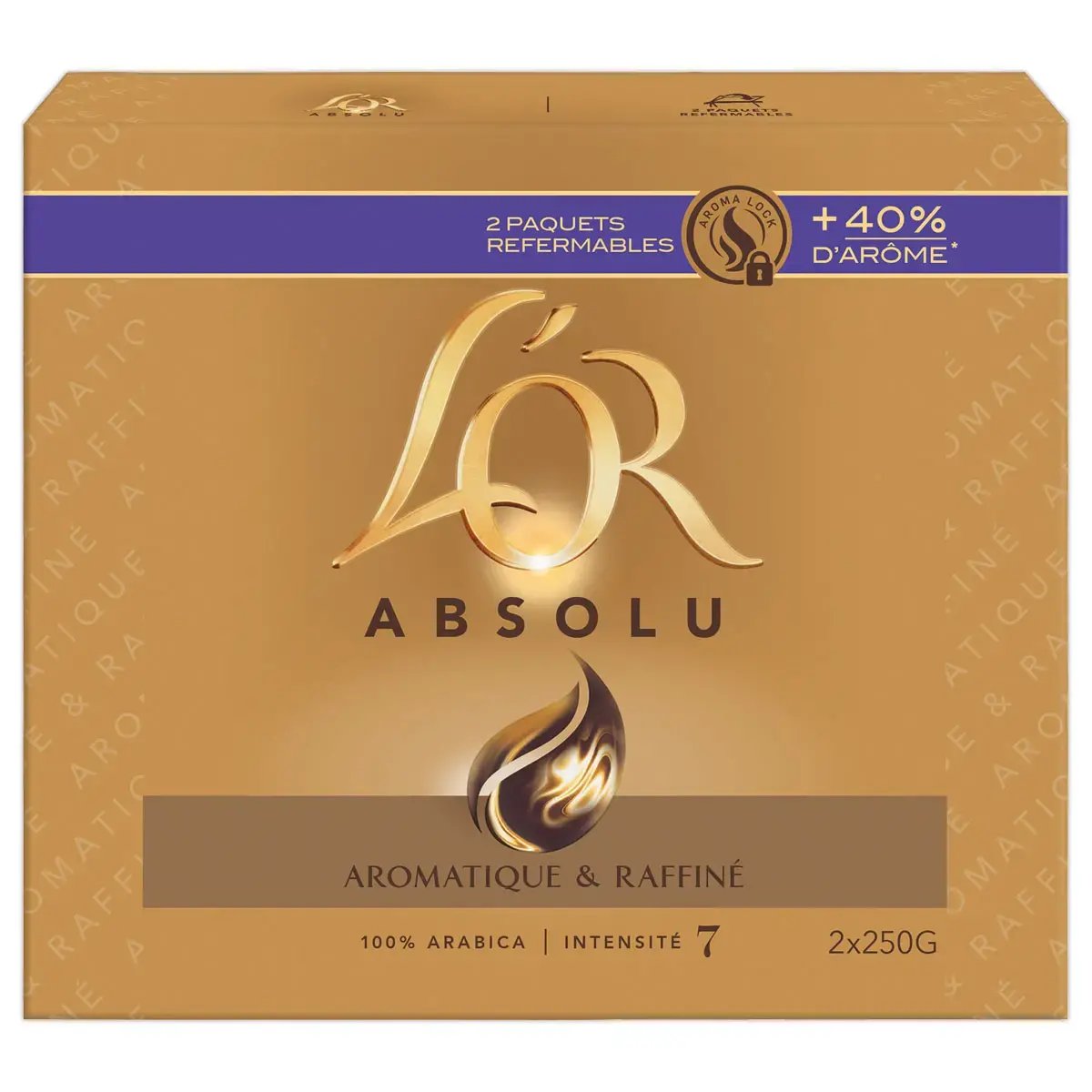 2 Pakken gemalen koffie L'Or Absolu - 2 x 250 g - L'OR
