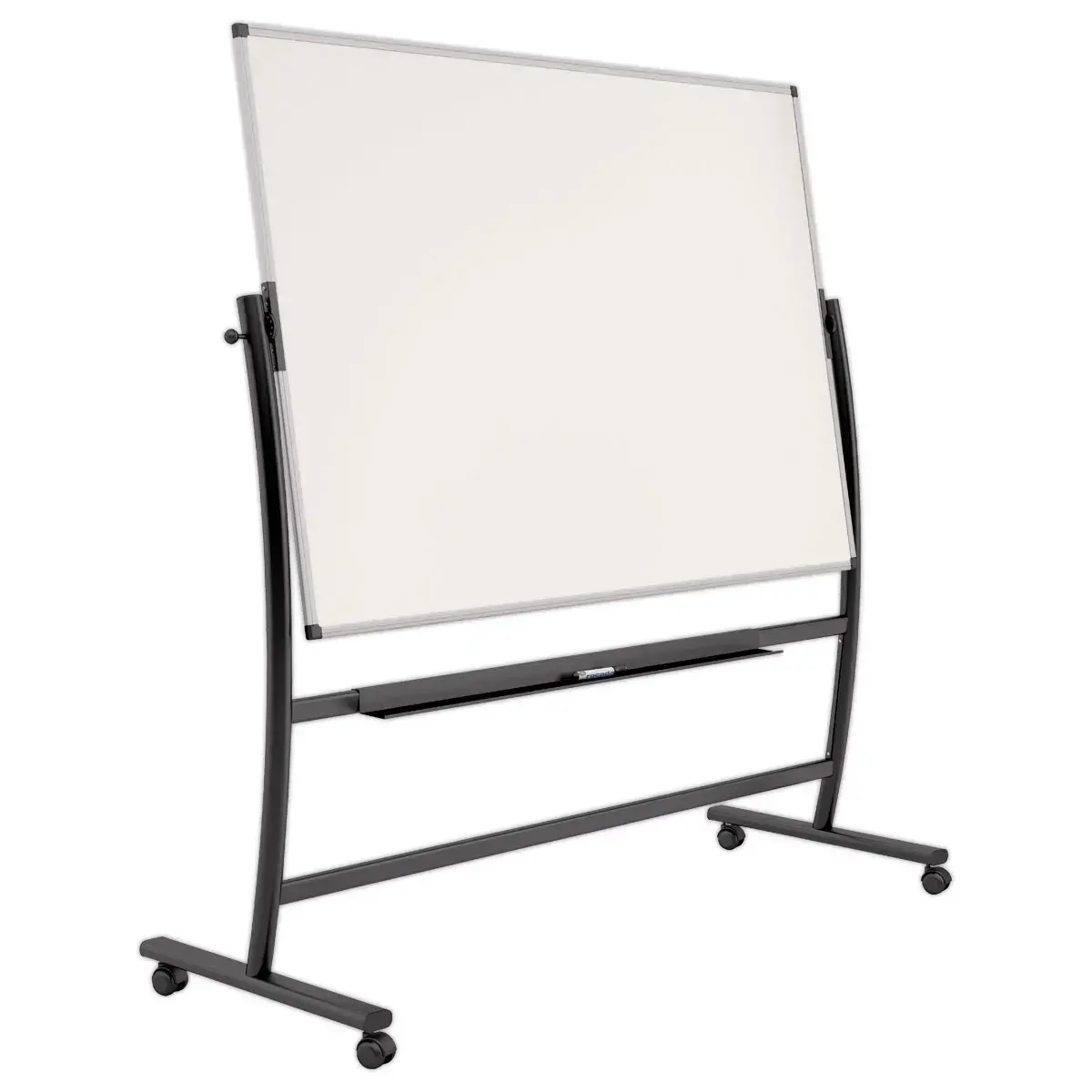 Draaibaar en mobiel whiteboard, uitwisbaar met droog uitwisbare stift 120 x 150 cm