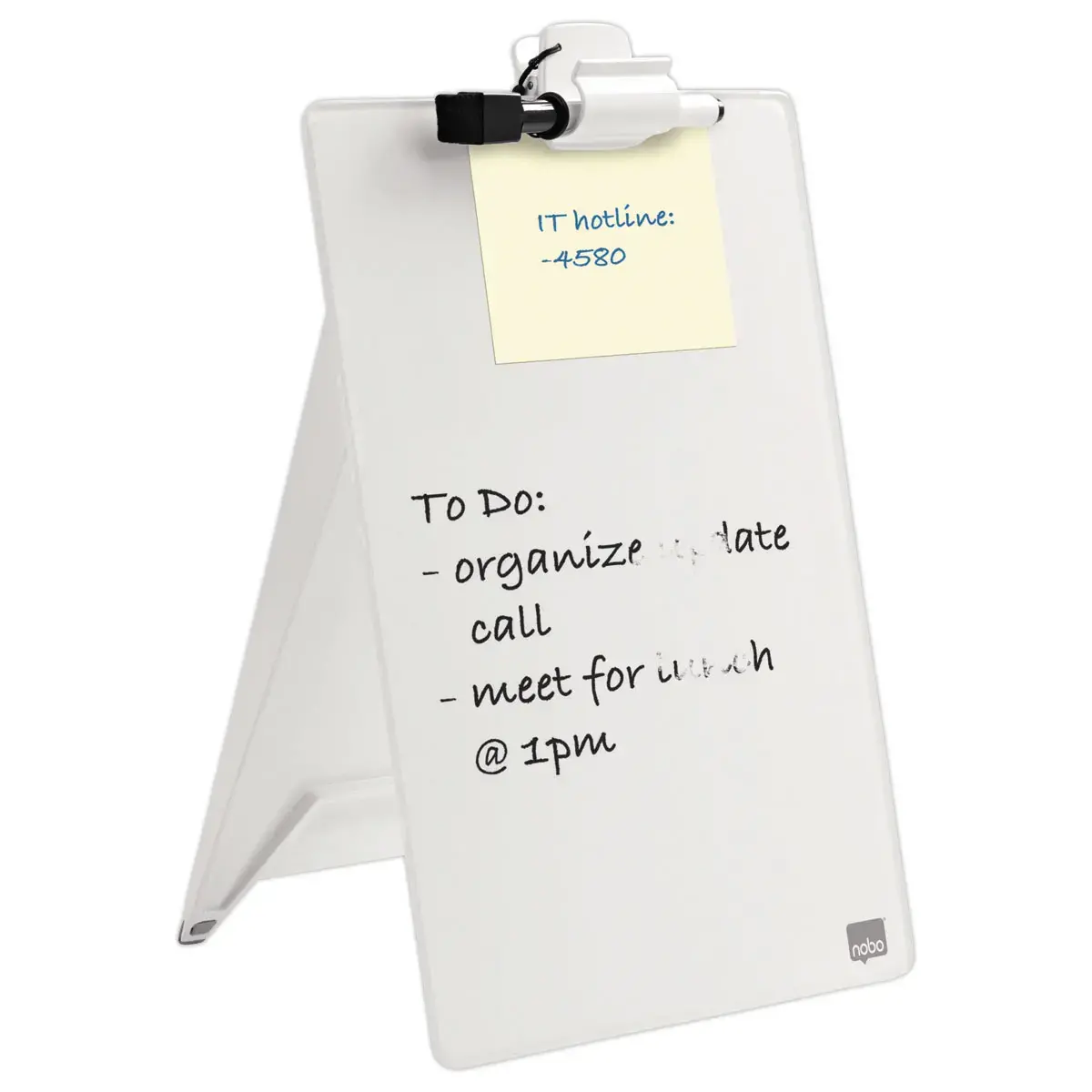 Glazen flipover bureau - 21 x 29 cm - NOBO 