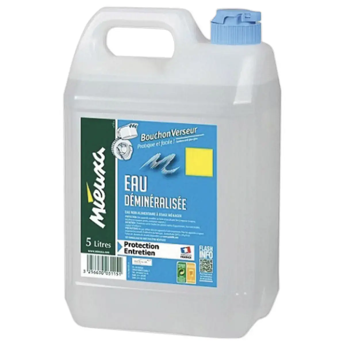 Fles van 5 liter gedemineraliseerd water