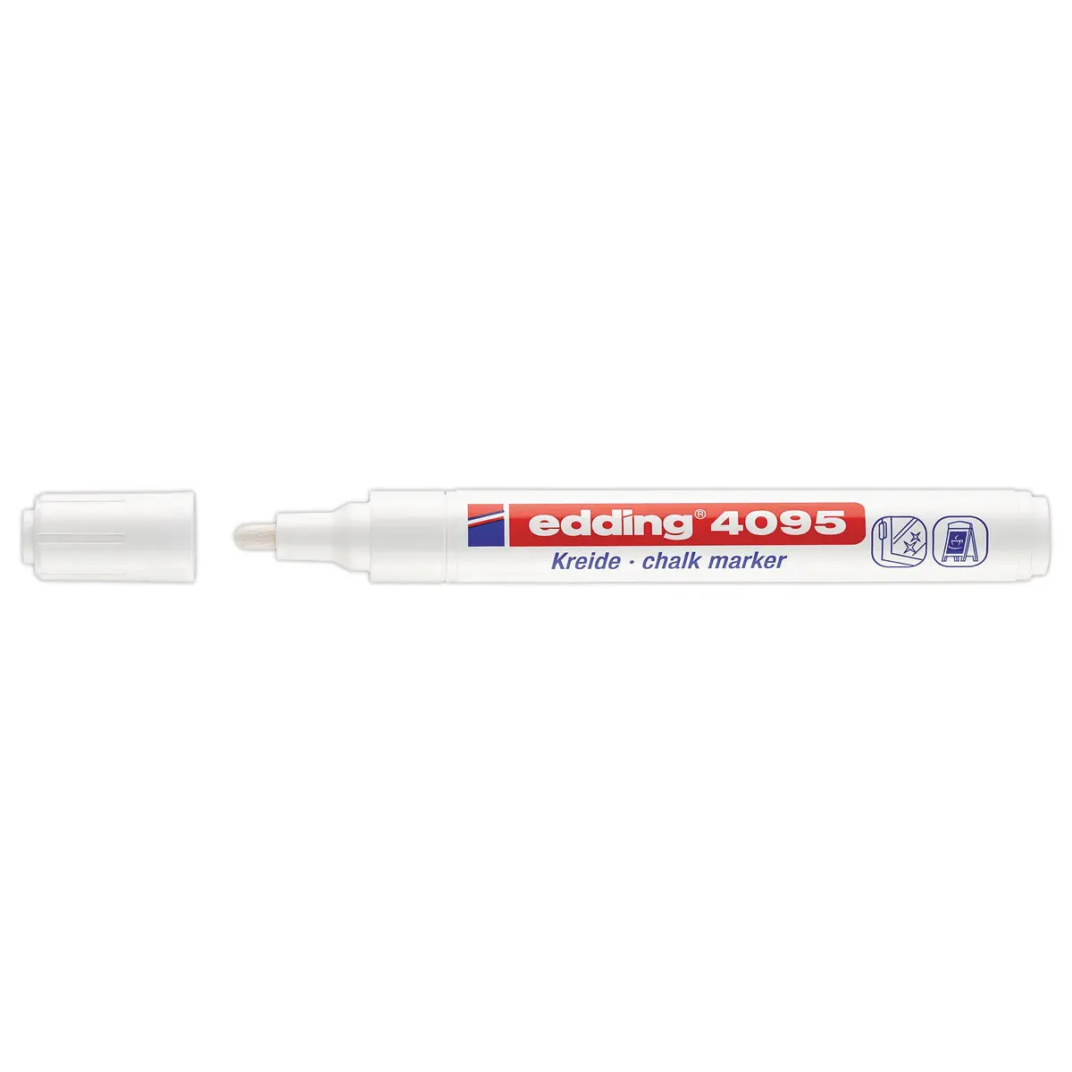 Speciale glasmarker E4095 - Wit vloeibaar krijt - EDDING