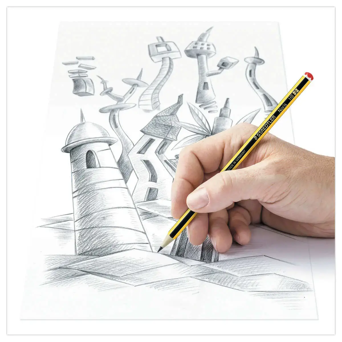12 Potloden - gerecycleerd hout - HB - STAEDTLER