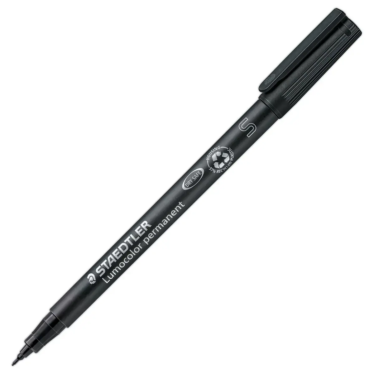 Permanente viltstift voor overheadprojectie Lumocolor - 0,4mm - zwart - STAEDTLER