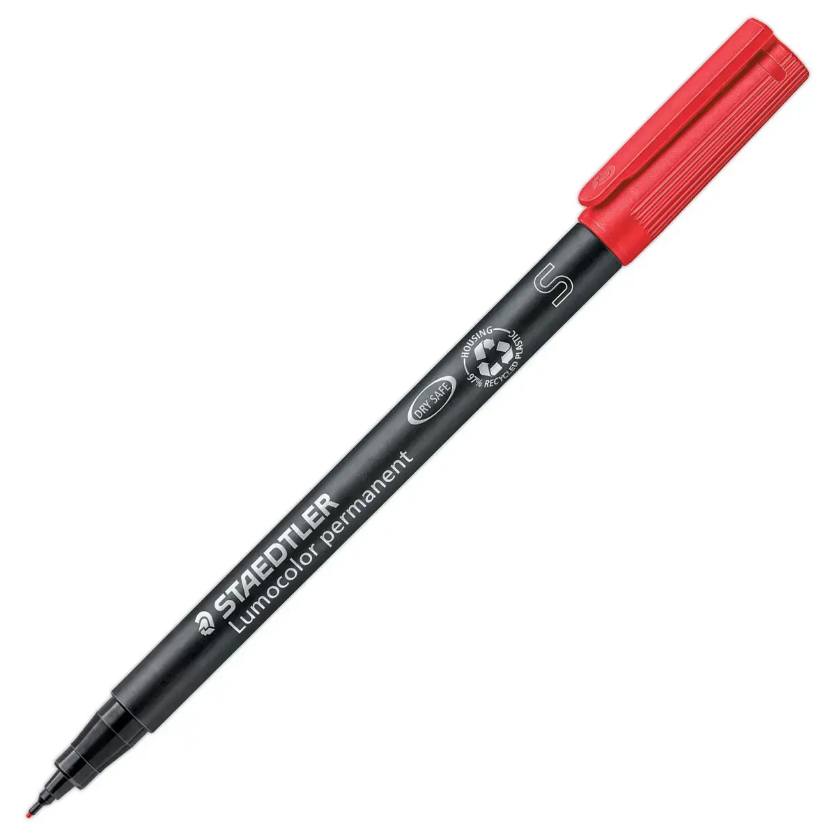 Permanente viltstift voor overheadprojectie Lumocolor - 0,4mm - rood - STAEDTLER
