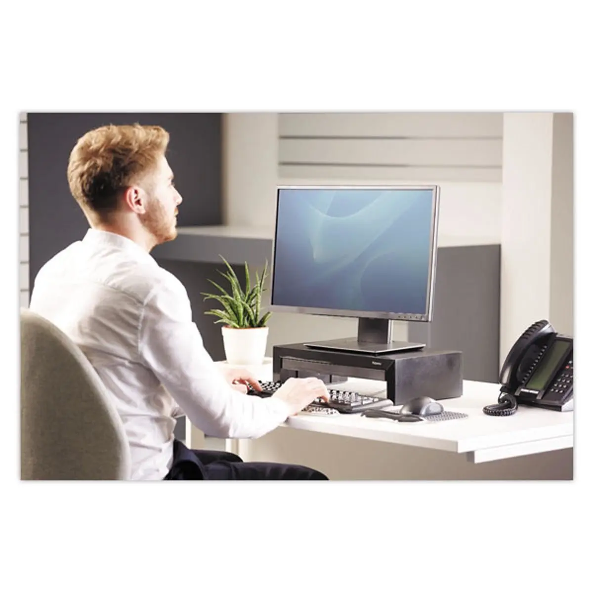 Monitorsteun met lade - 3 variabele hoogtes - FELLOWES