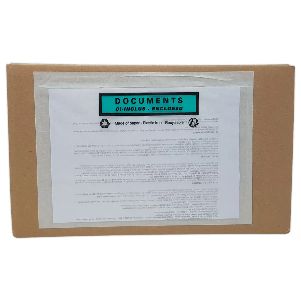 500 Lijsten met kleefstrip "Documenten hier, inbegrepen" formaat A4, 320x250 mm
