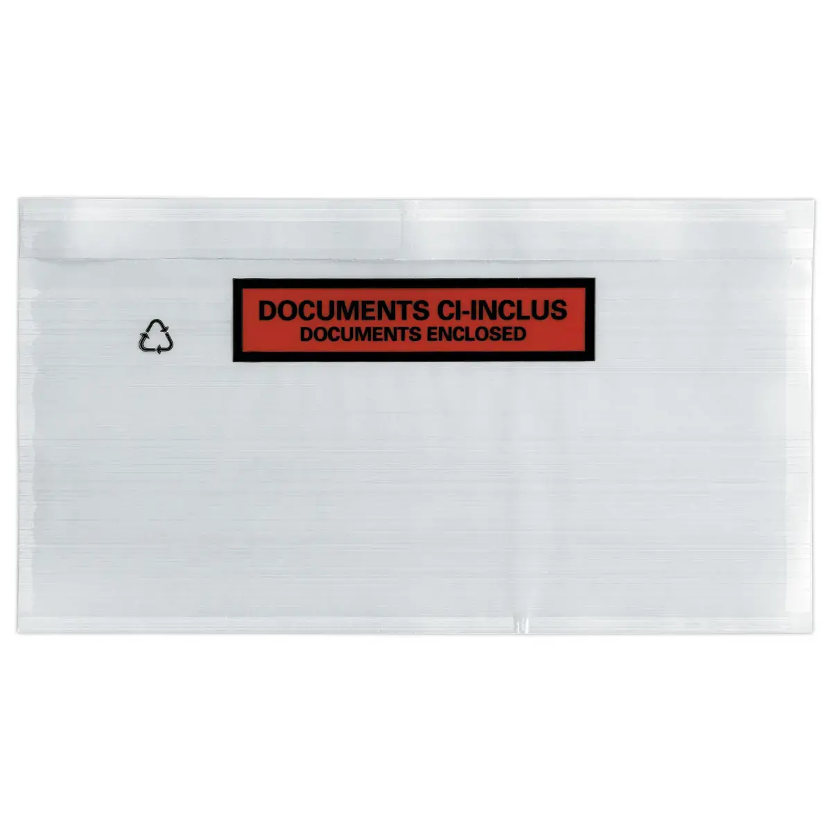 1000  Zelfklevende versterkte hoezen "Documenten ingesloten" A6, 162x120 mm 