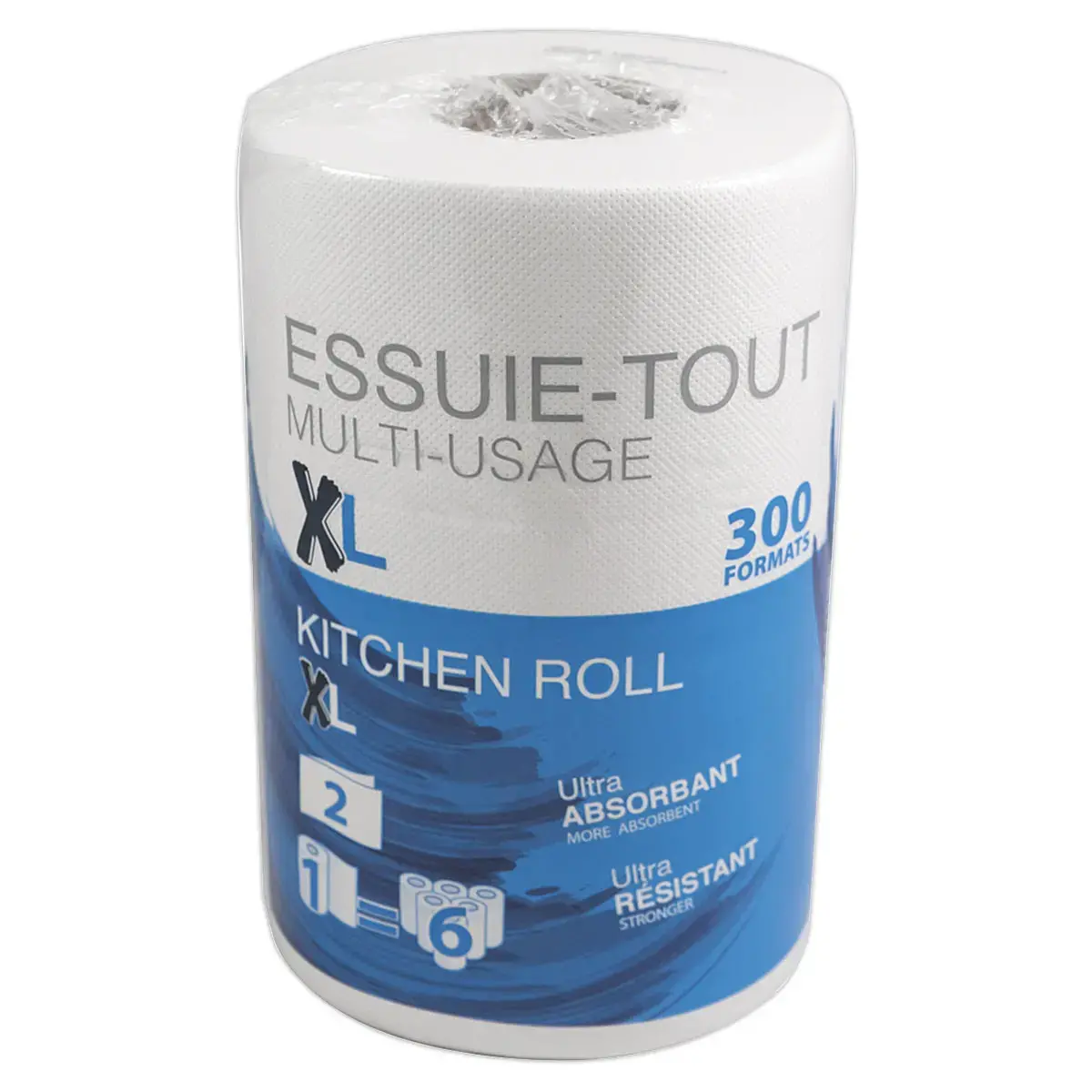 10 Compacte multifunctionele handdoekrollen - 300 vellen
