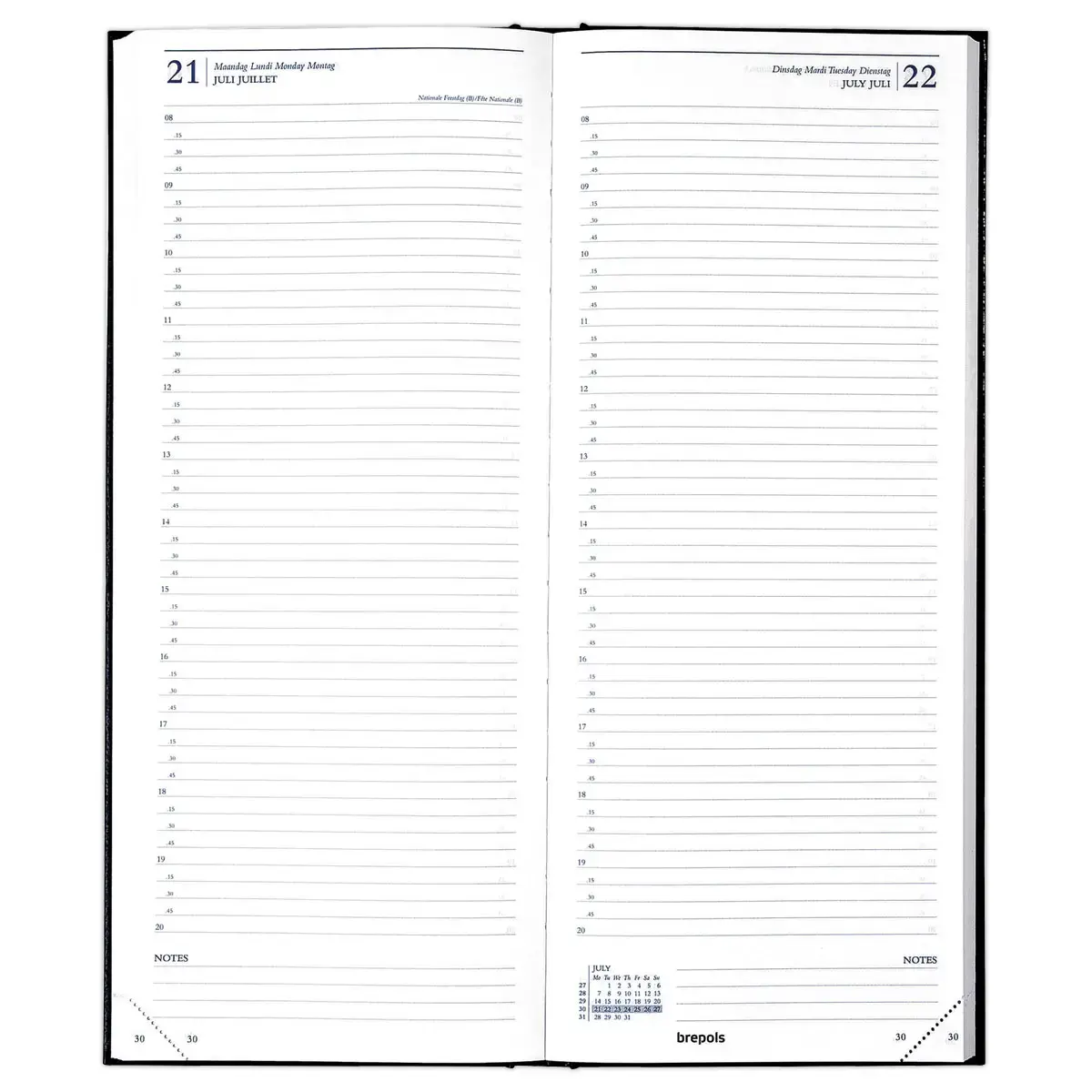 Lange dagagenda BREPOLS Saturnus 101 -12,8 x 33 cm 