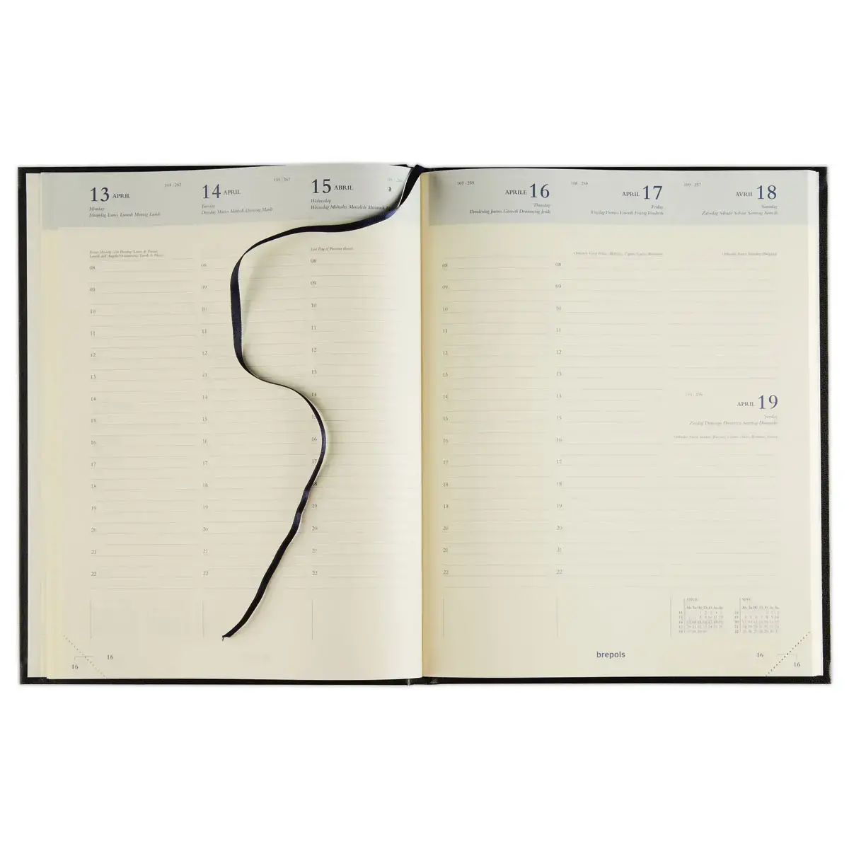 Weekagenda Brepols Concorde 21 x 27 cm- zwart