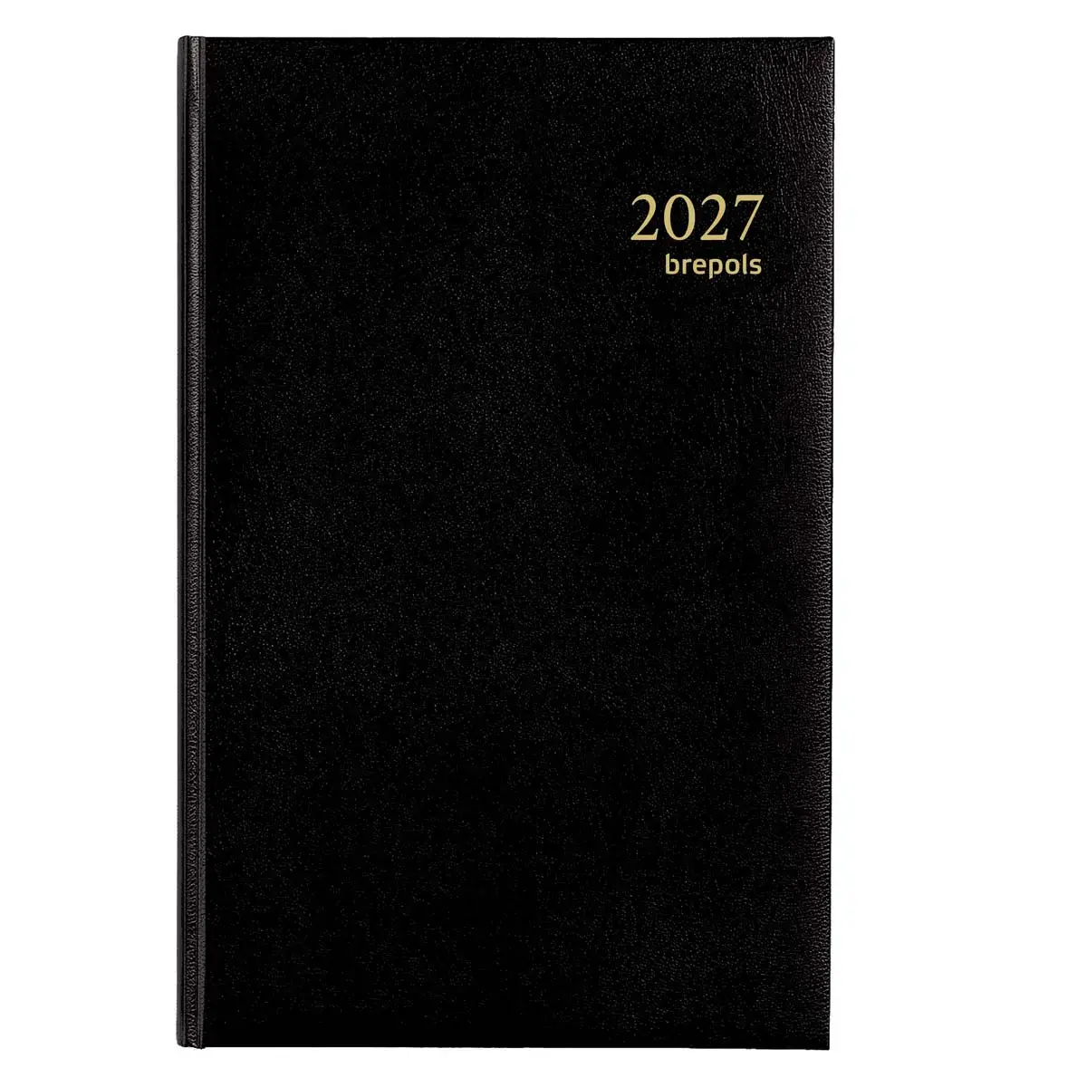 Dagelijkse agenda Saturnus 1 dag/pagina - 13,3 x 20,8 cm - Zwart - Januari tot december 2027 - BREPOLS