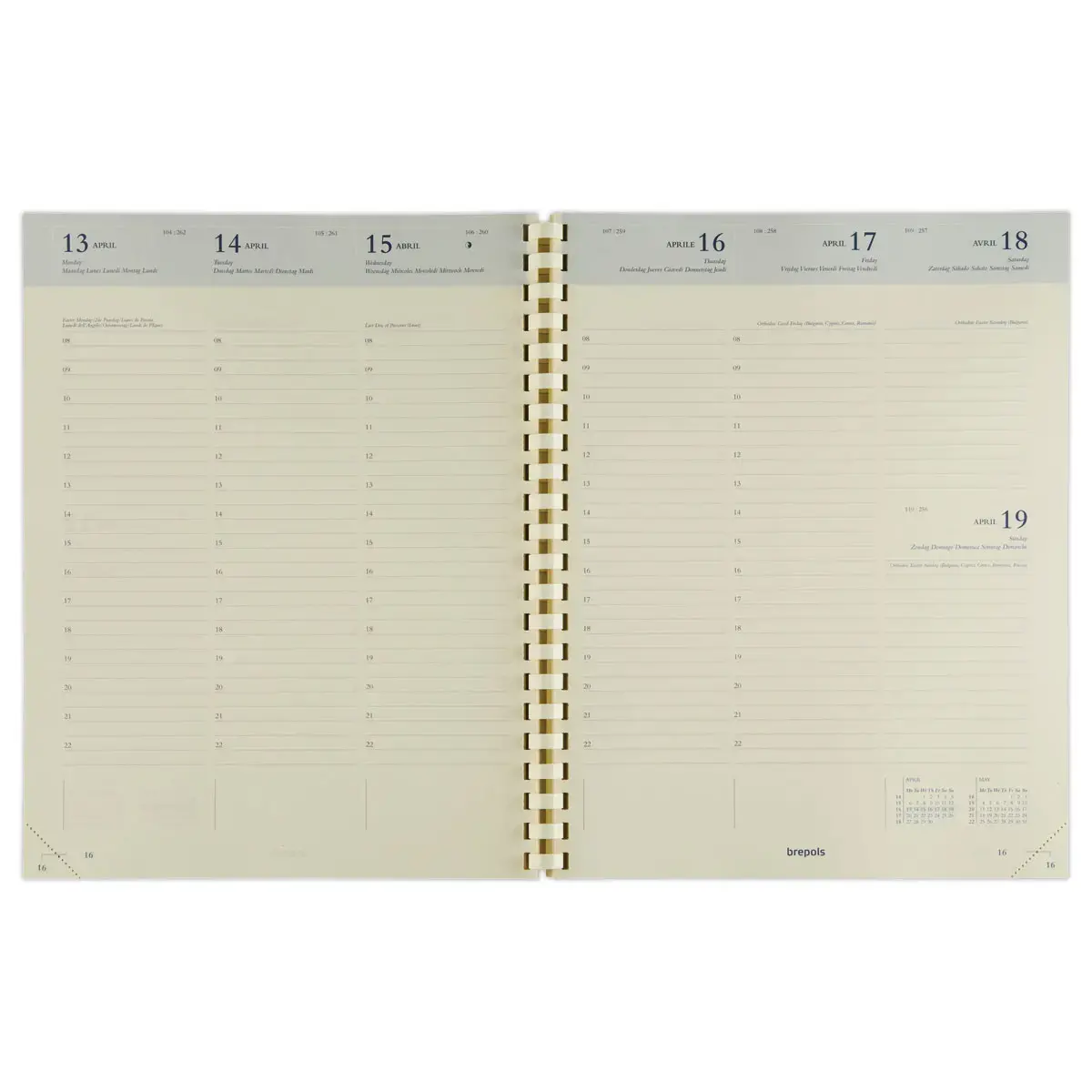 Navulling - weekagenda Brepols Concorde 21 x 27 cm