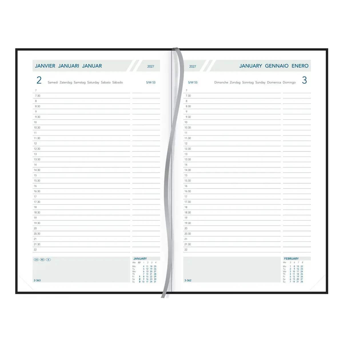 Dagagenda AURORA Folio FA211 - 14 x 21cm