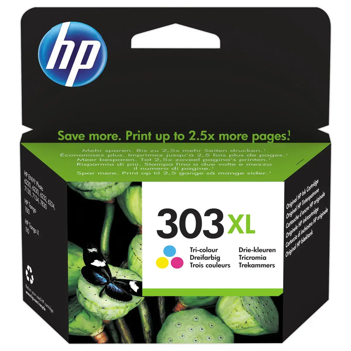 Inktcartridge 3 kleuren HP 303XL T6N03AE