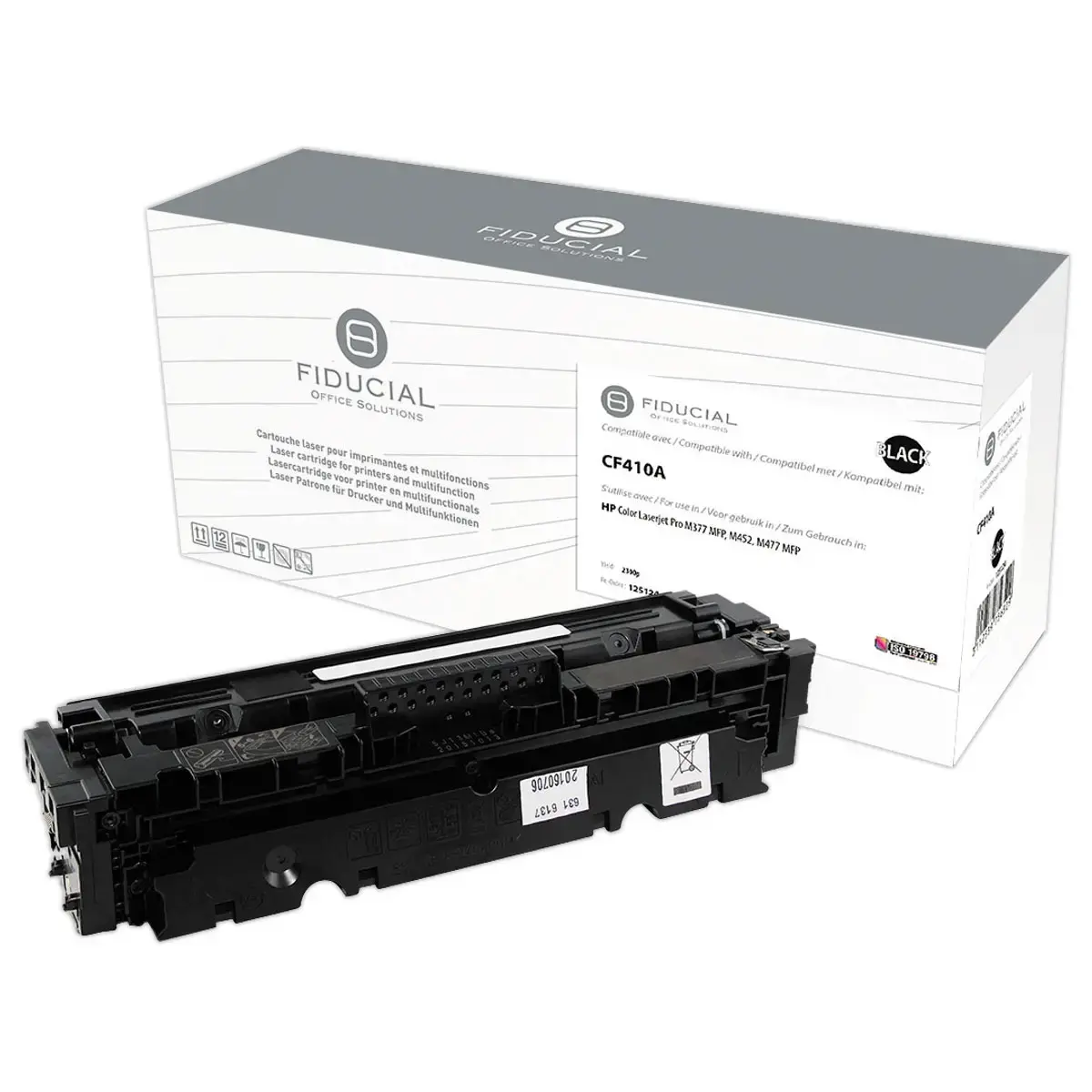 Lasercartridge FIDUCIAL equivalent HP 410A Zwart