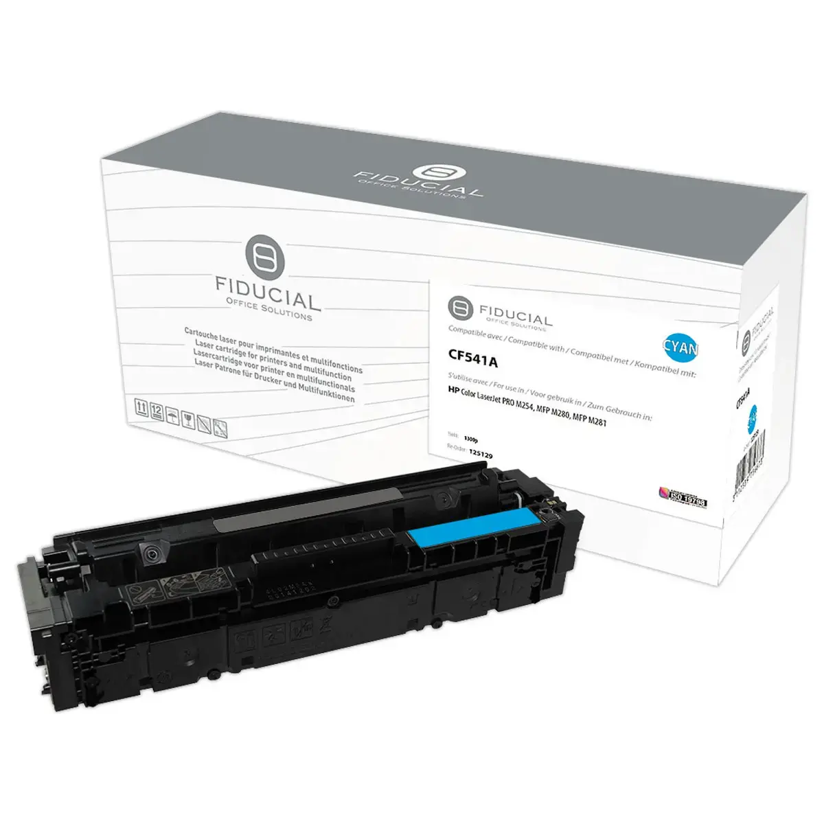 Lasercartridge FIDUCIAL equivalent HP Cyaan 203A