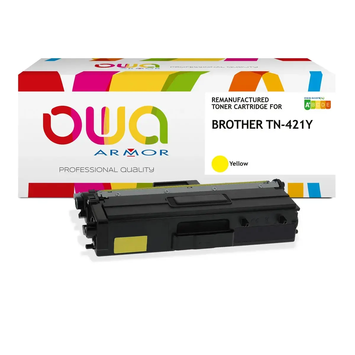 Lasercartridge ARMOR equiv. aan BROTHER TN421 geel