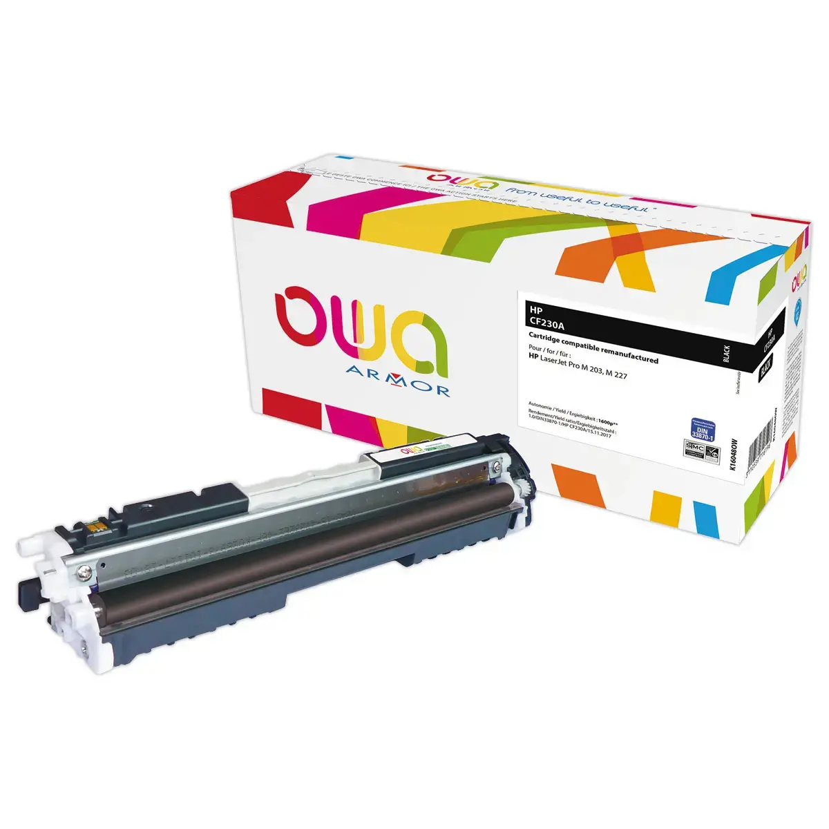Toner eq. HP CF230A - Zwart - OWA 