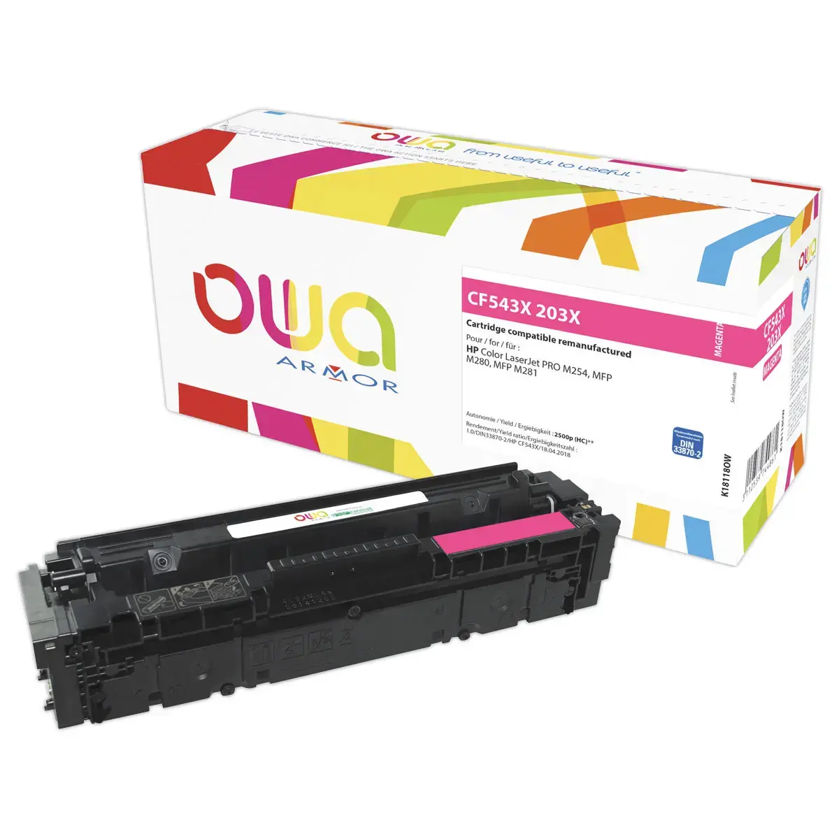 Lasercartridge ARMOR equiv. aan HP 203X Magenta