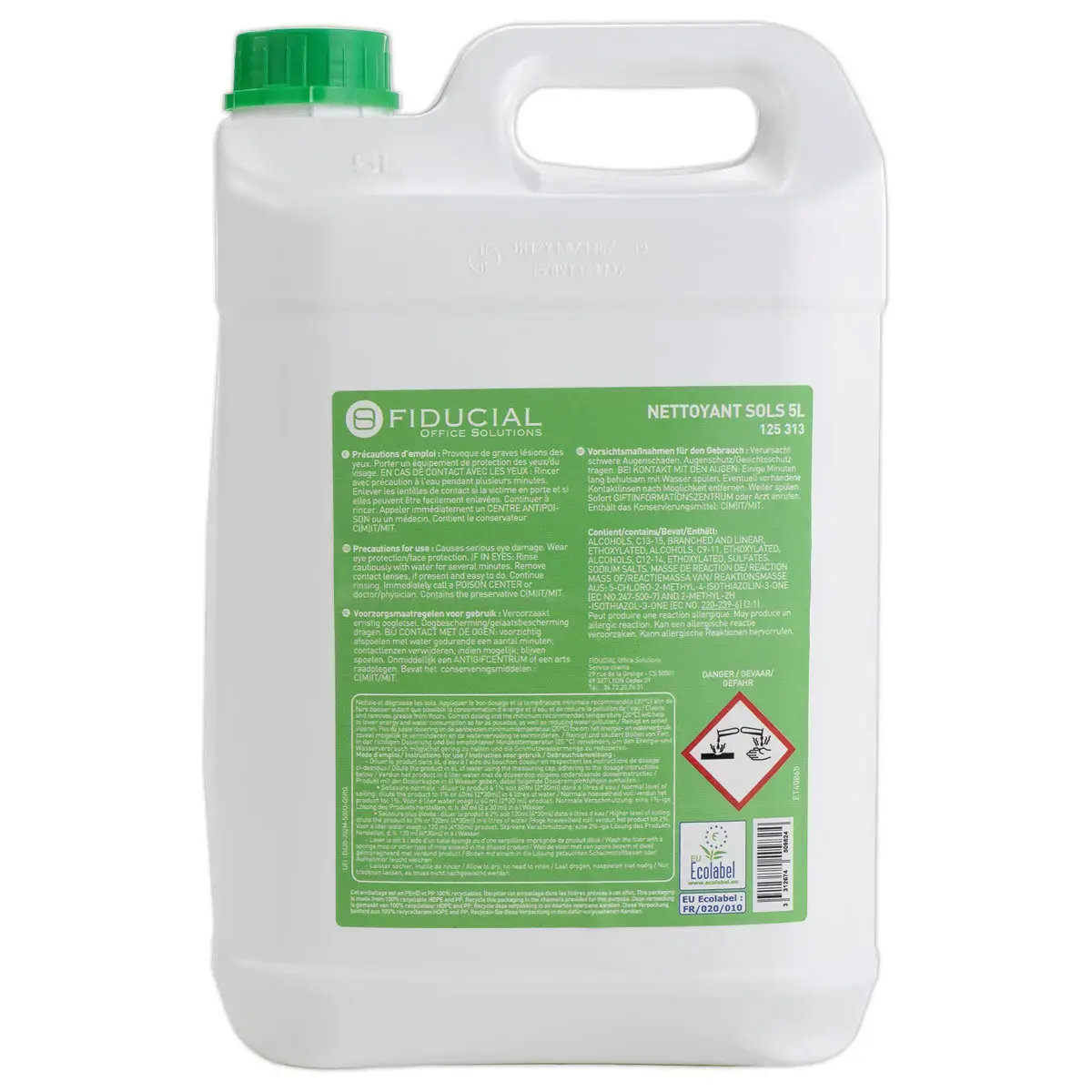 Schoonmaakmiddel vloer geur Citrusvruchten - 5L - FIDUCIAL OFFICE SOLUTIONS