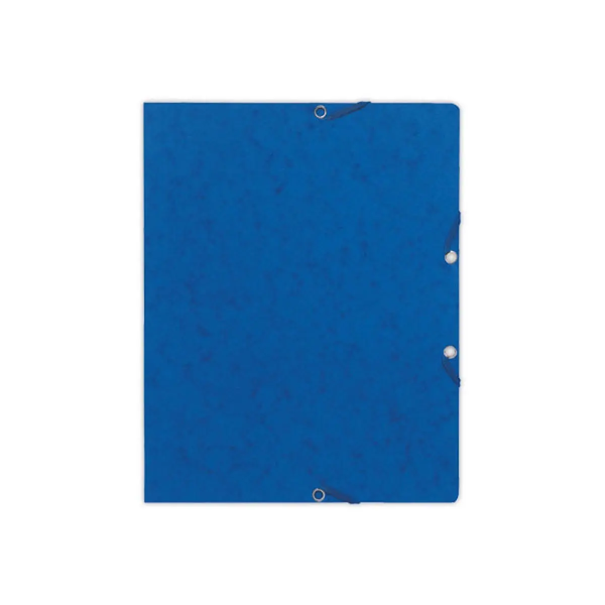10  Mappen met elastiek zonder kleppen - kaart 360g - Blauw - EXACOMPTA 