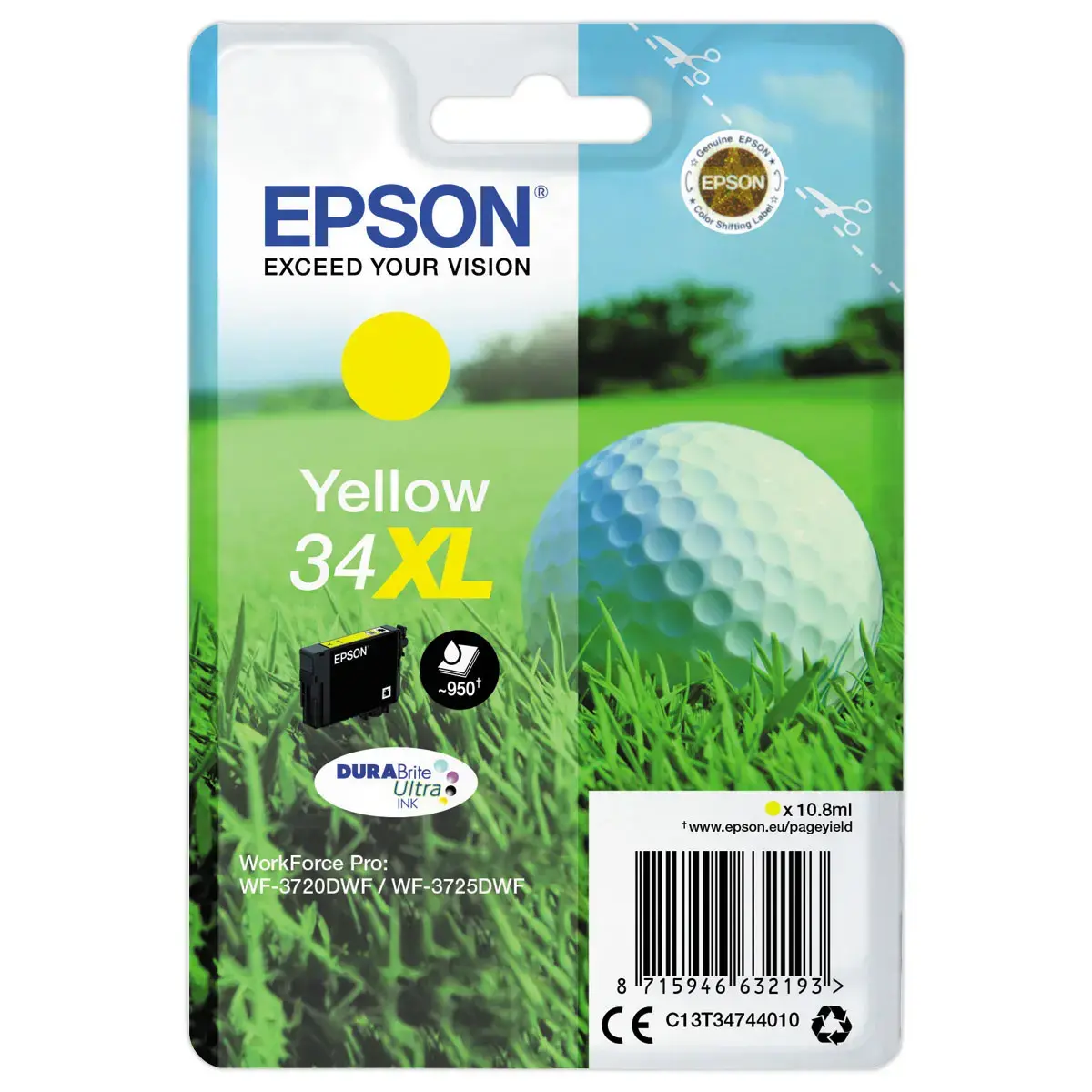 Epson T347XL Nr. 34 Geel cartridge