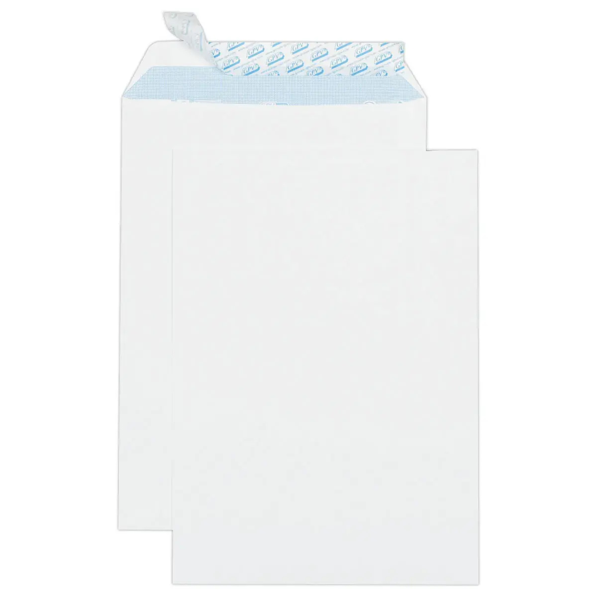 50 Witte enveloppen stripseal - 229x324 mm - zonder venster - 90g - GPV