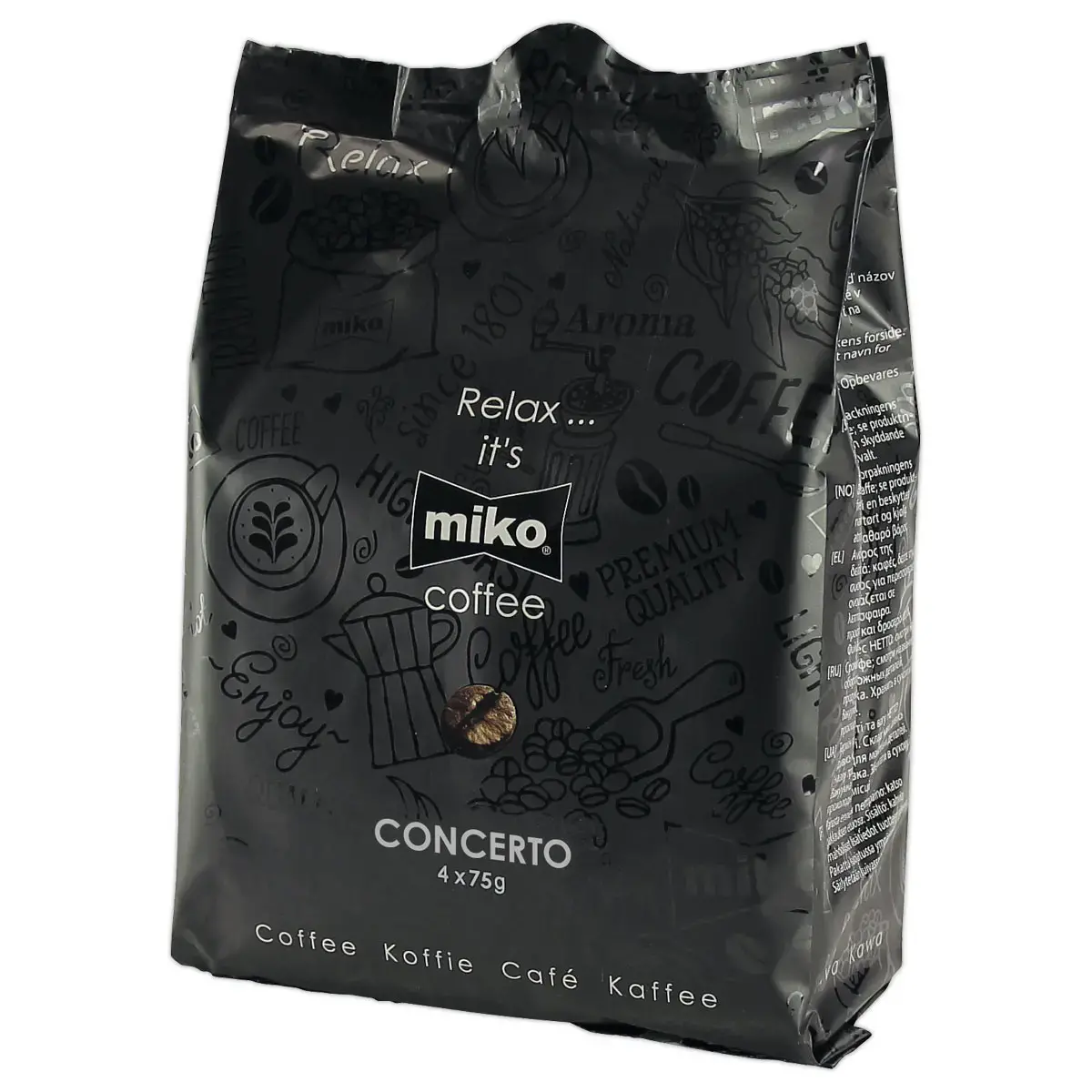 48 Doseringen filterkoffie Concerto - Intensiteit 8 - MIKO