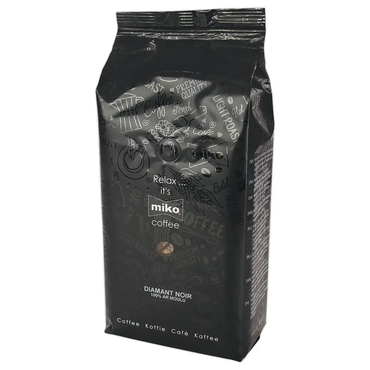 Gemalen koffie Diamond Noir - 1 kg - MIKO