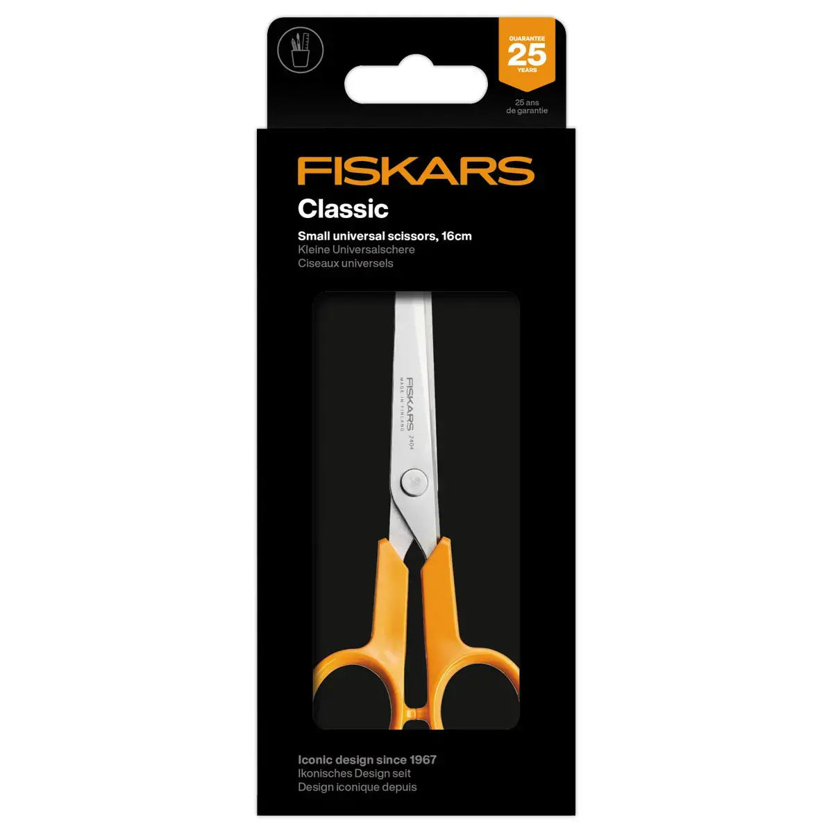 Klassieke multifunctionele schaar FISKARS - 17 cm, links &rechtshandig