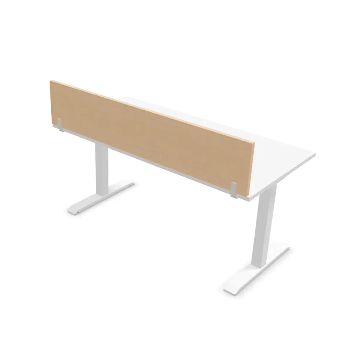 Bureau scheidingswand L. 160 beuken/wit