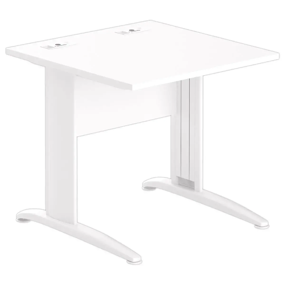 Tafel 80 x 80 wit - witte poten 