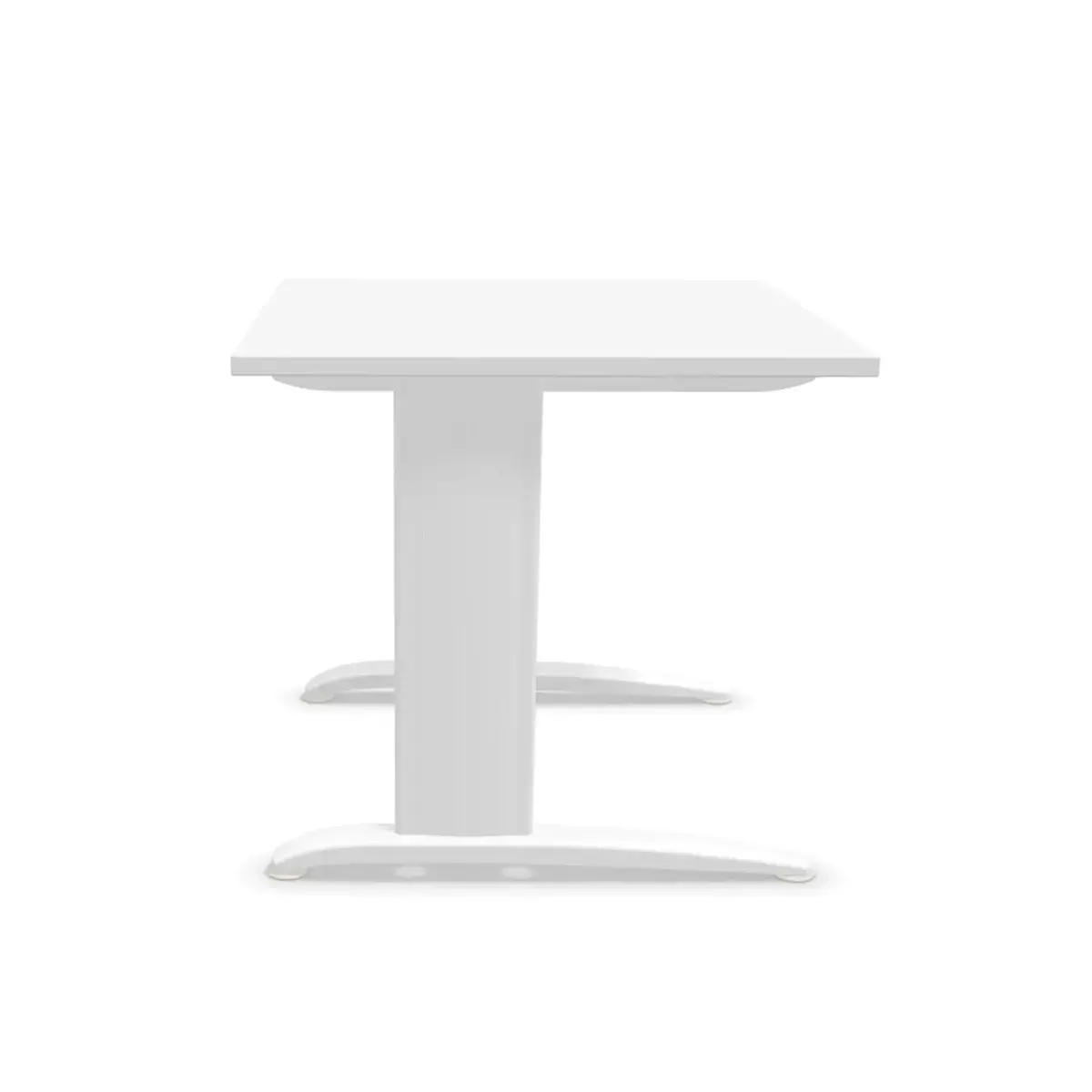 Tafel 80 x 80 wit - witte poten 