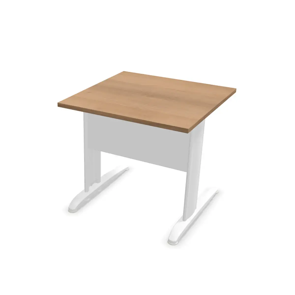 Tafel 80 x 80 noten - witte poten