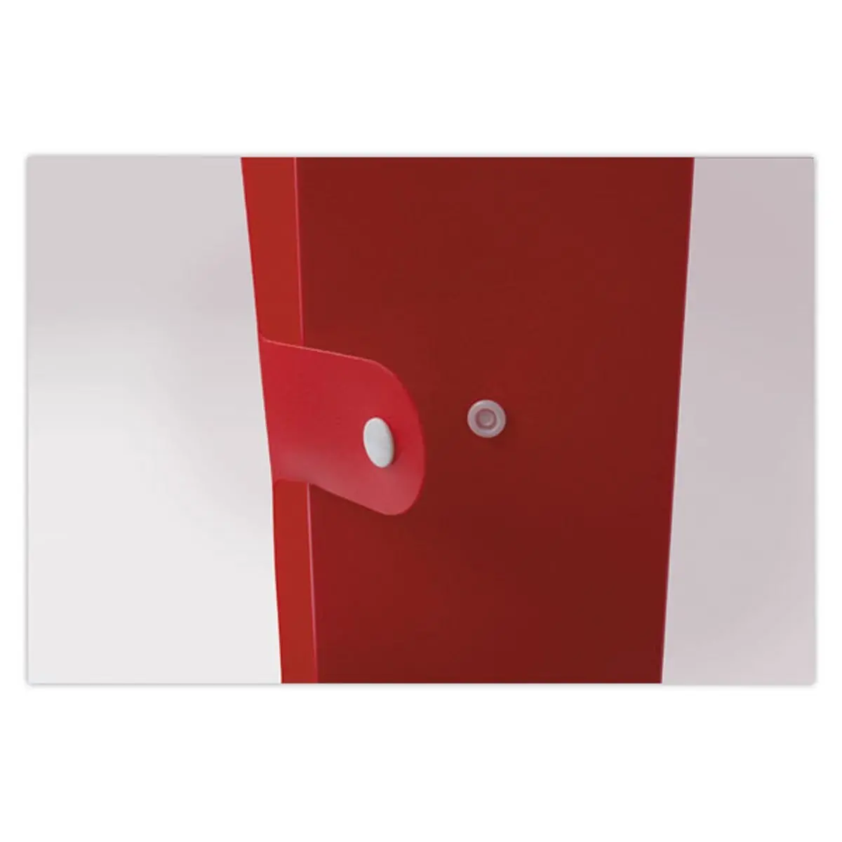 Ondoorzichtige opbergdoos uit polypropyleen - Rug 10 cm - rood - FIDUCIAL 