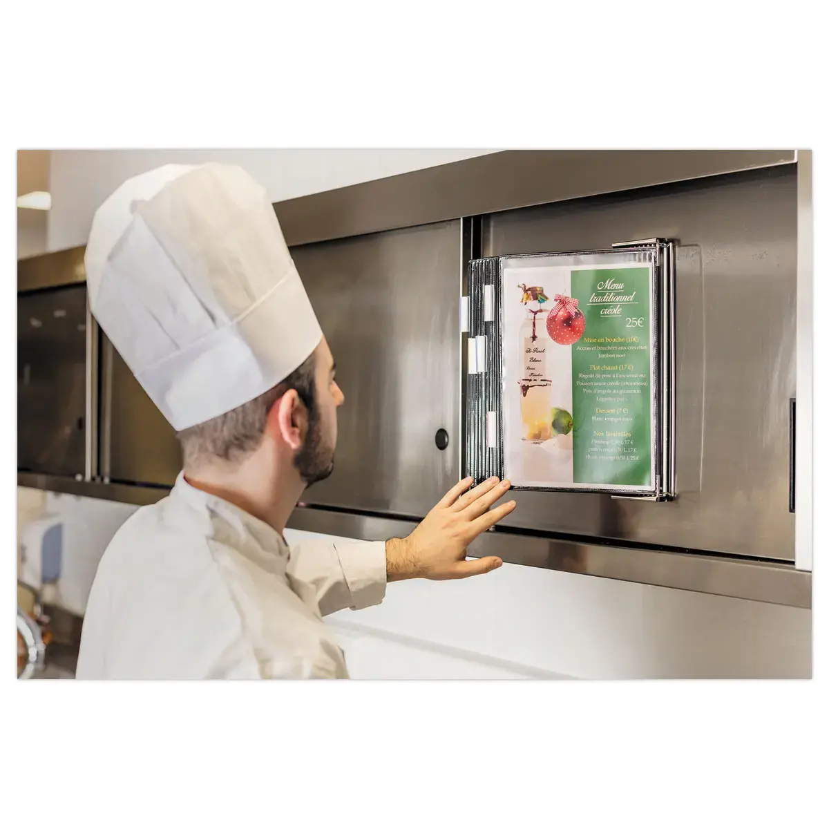 Muursteun 10 pockets INOX St&eacute;rifold-Zwart 