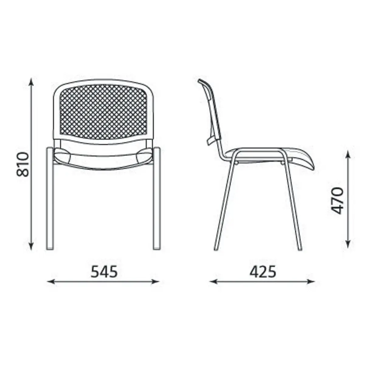 Stoel comfort Iso - Grijs