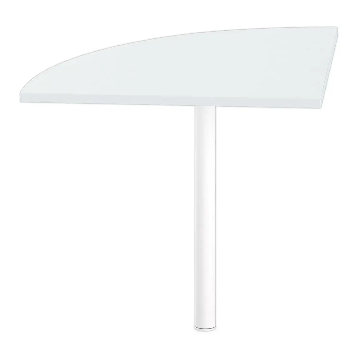 Hoekverbinding bureau 1 voet grijs/wit