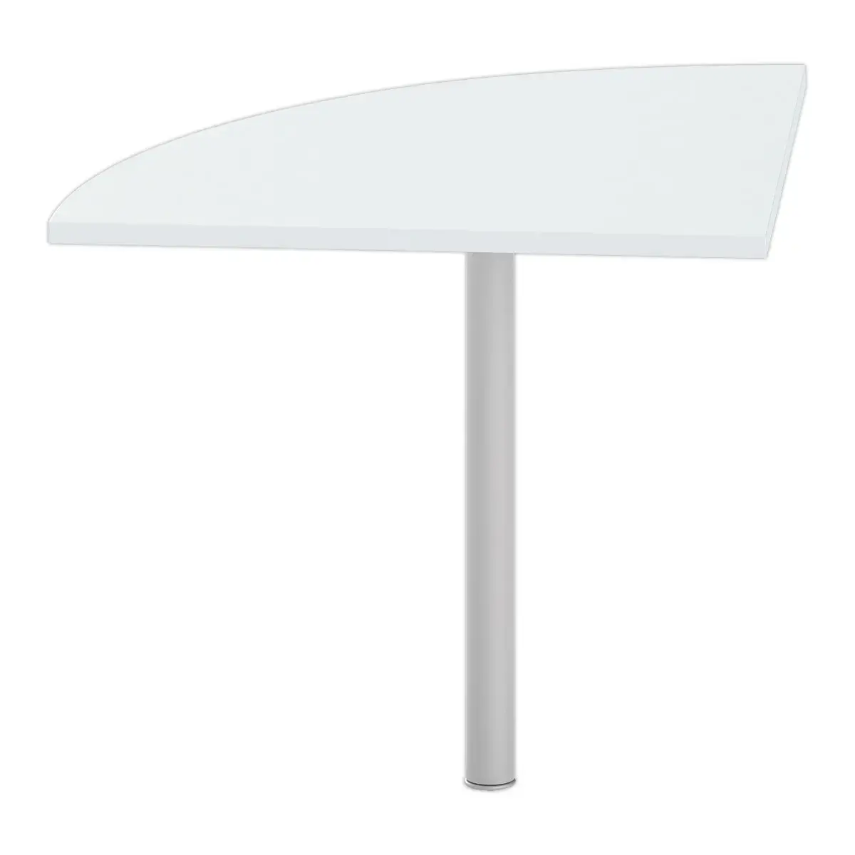 Hoekverbinding bureau 1 voet grijs/alu 
