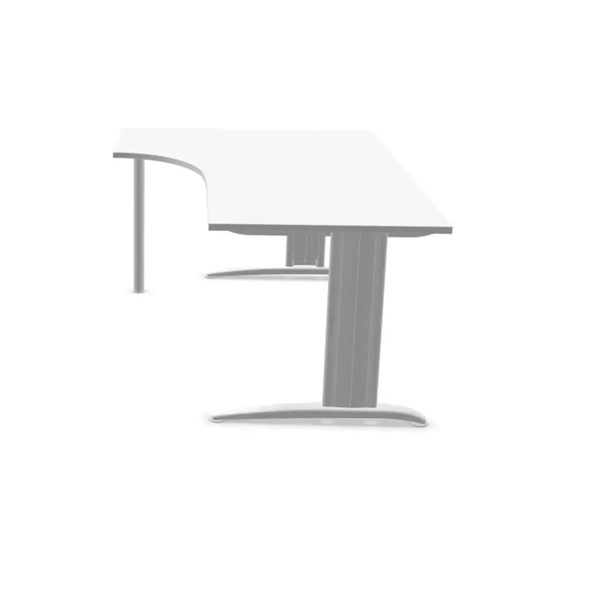 Bureau BUENOS AIRES compact retour in wit/wit, L180