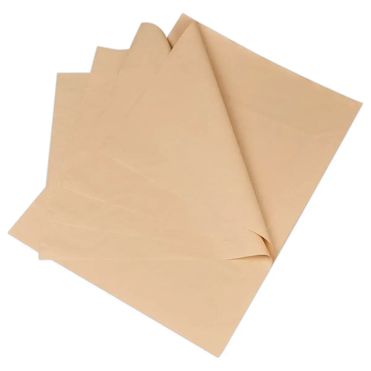 250 Bruine kraftpapier vellen 70G l 0,65m x L1 m